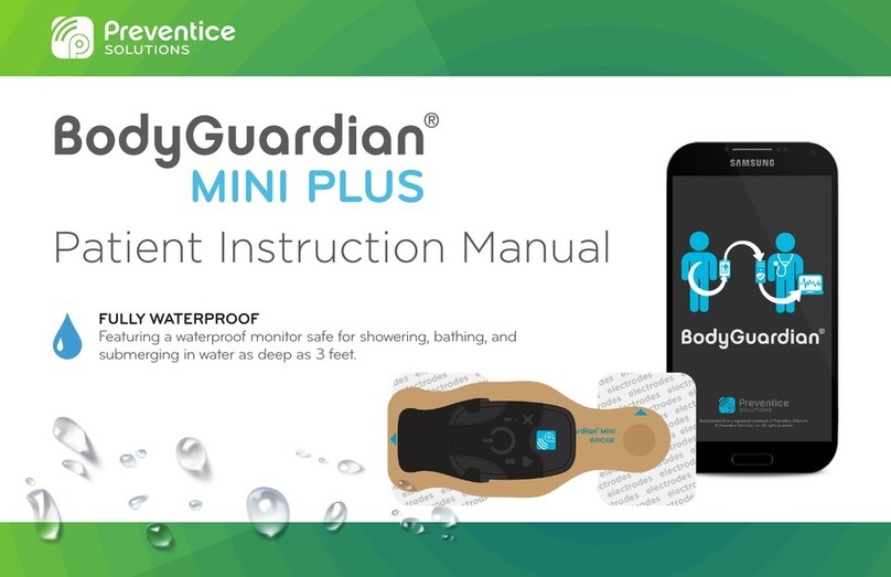 Preventice Solutions BodyGuardian MINI PLUS User manual Preventice Solutions BodyGuardian MINI PLUS User manual