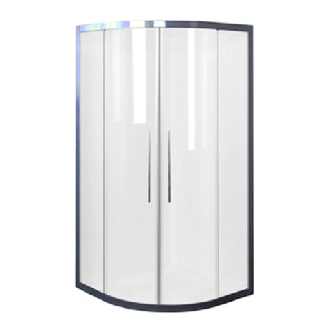 JohnsonSuisse daintree curved shower screen installation guide