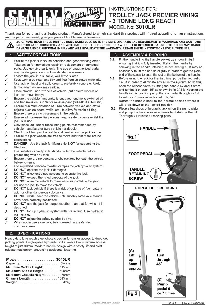 Sealey 3010LR User manual