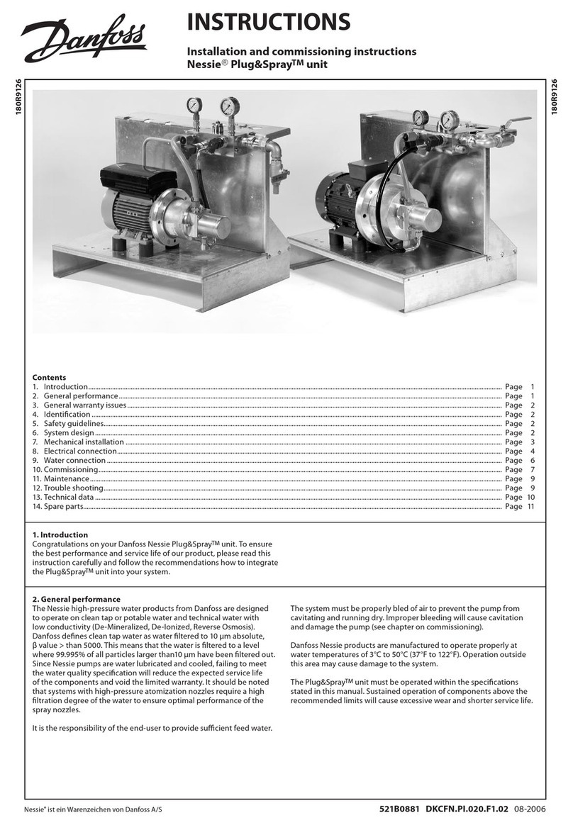Danfoss Nessie Plug&Spray NPS 1CS Installation and operation manual