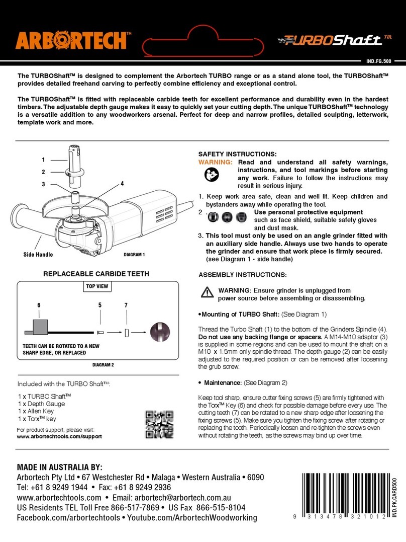 Arbortech TURBO Shaft User manual