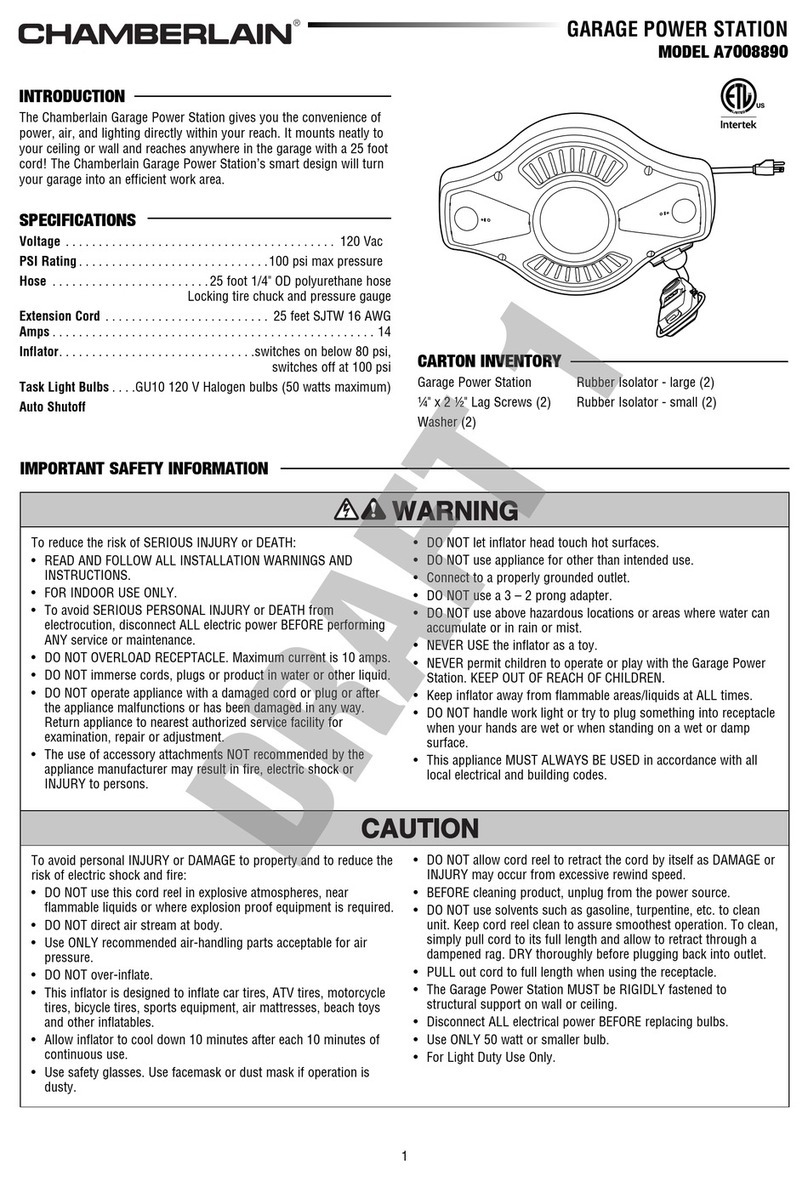 Chamberlain A7008890 manual