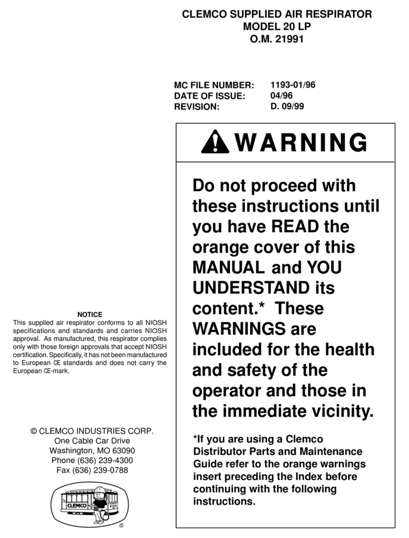 Clemco APOLLO 20 LP User manual