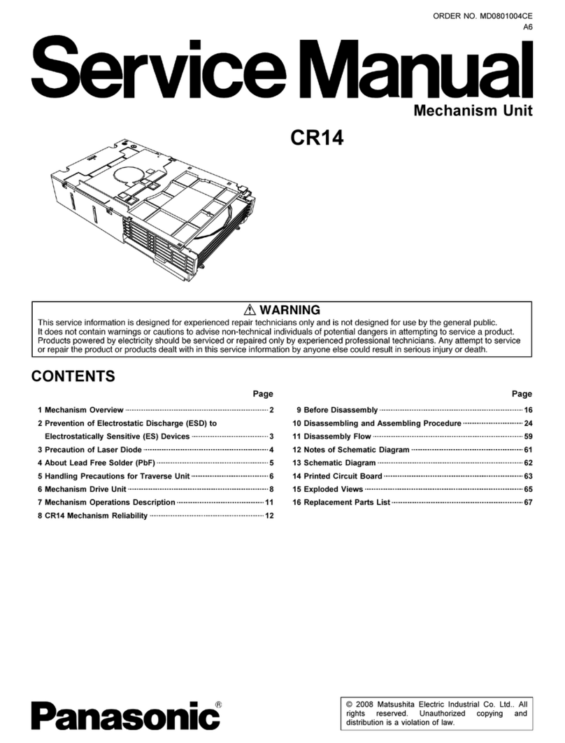 Panasonic CR14 User manual