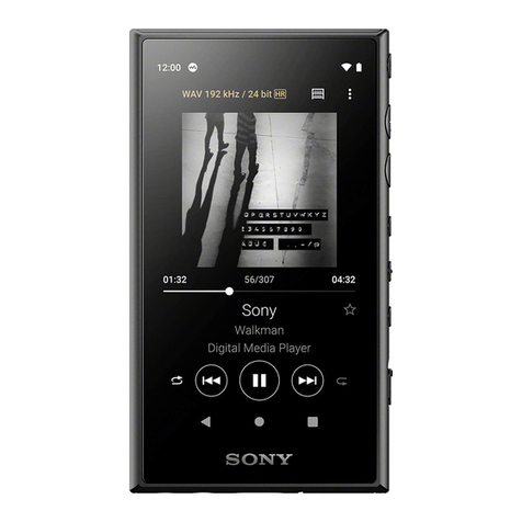 Sony NW-A105HN Startup guide