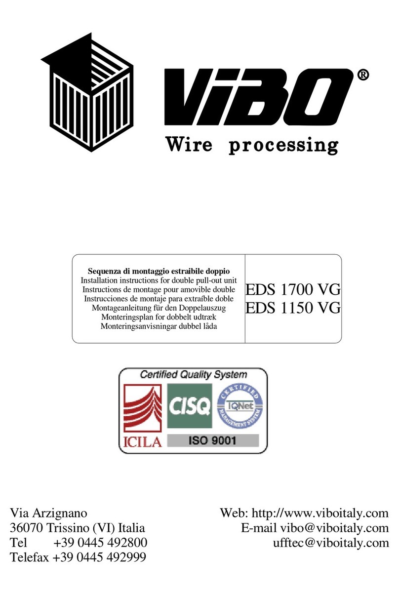 VIBO EDS 1700 VG installation instructions VIBO EDS 1700 VG installation instructions