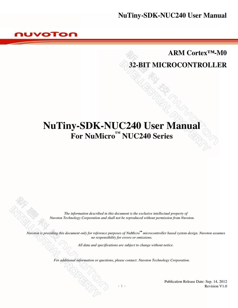 Nuvoton NuTiny-SDK-NUC240 User manual