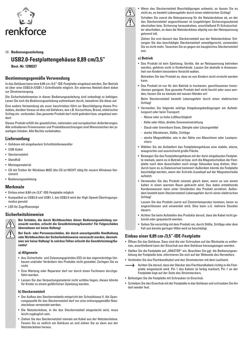 Renkforce 1298227 User manual