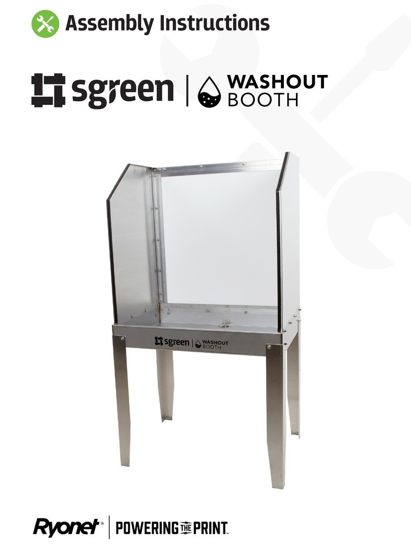 Ryonet Sgreen Washout booth Assembly instructions