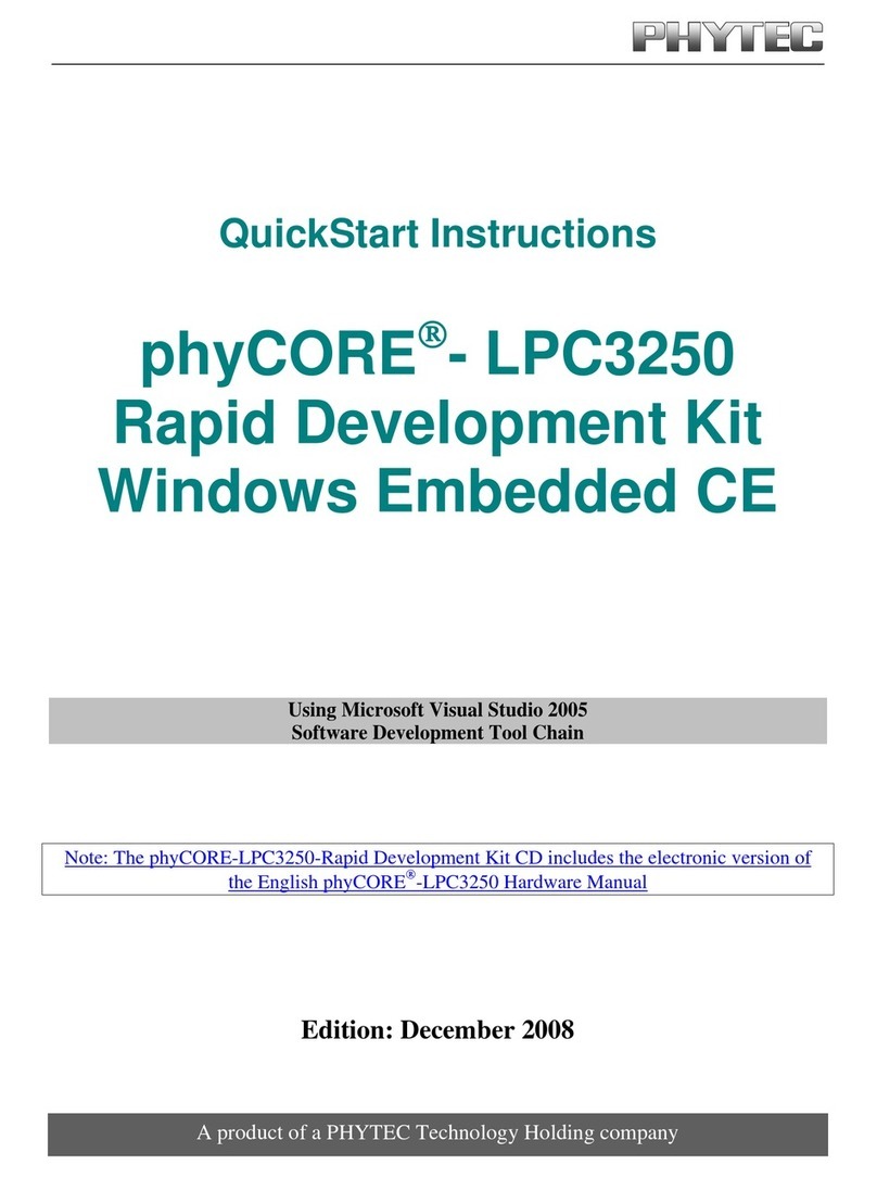 Phytec phyCORE-LPC3250 Programming manual