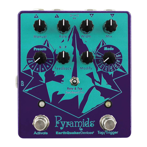EarthQuaker Devices Pyramids Operation manual