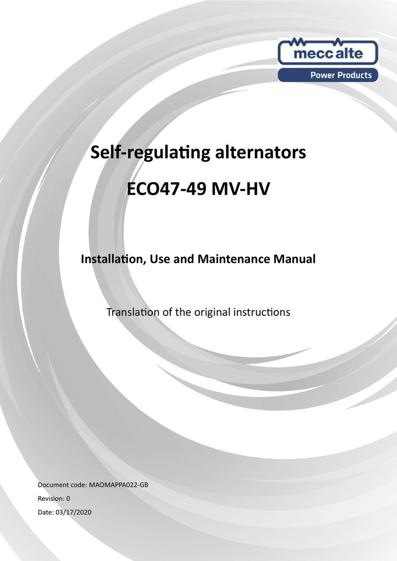 Mecc Alte ECO47 Series Installation, use and maintenance manual Mecc Alte ECO47 Series Installation, use and maintenance manual