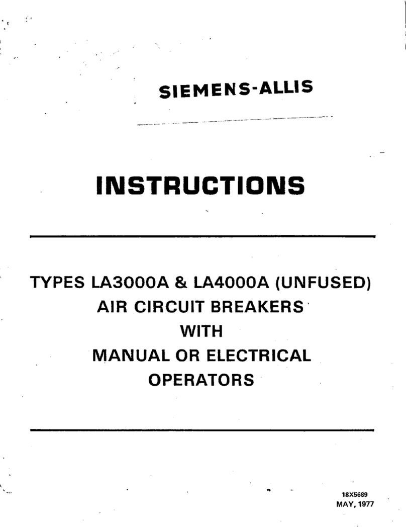 Siemens-Allis LA3000A instructions