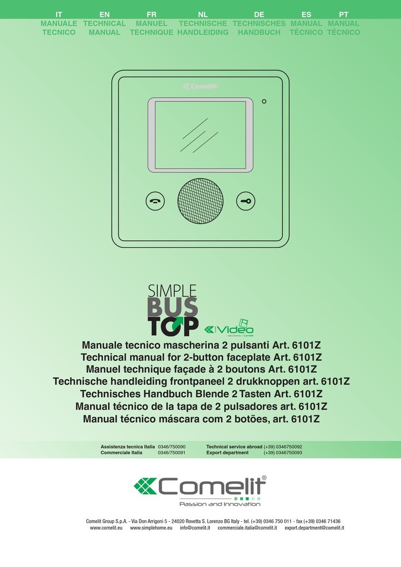 Comelit 6101Z Technical manual