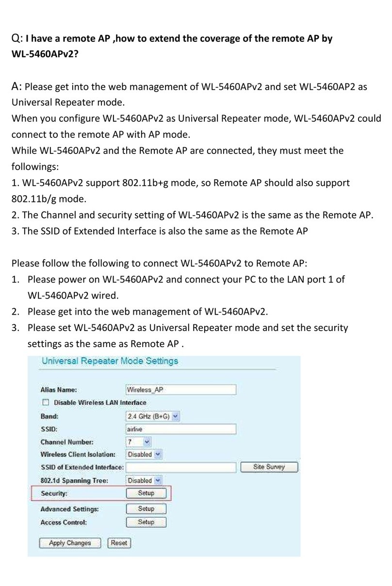 AirLive WL-5460APv2 Installation guide