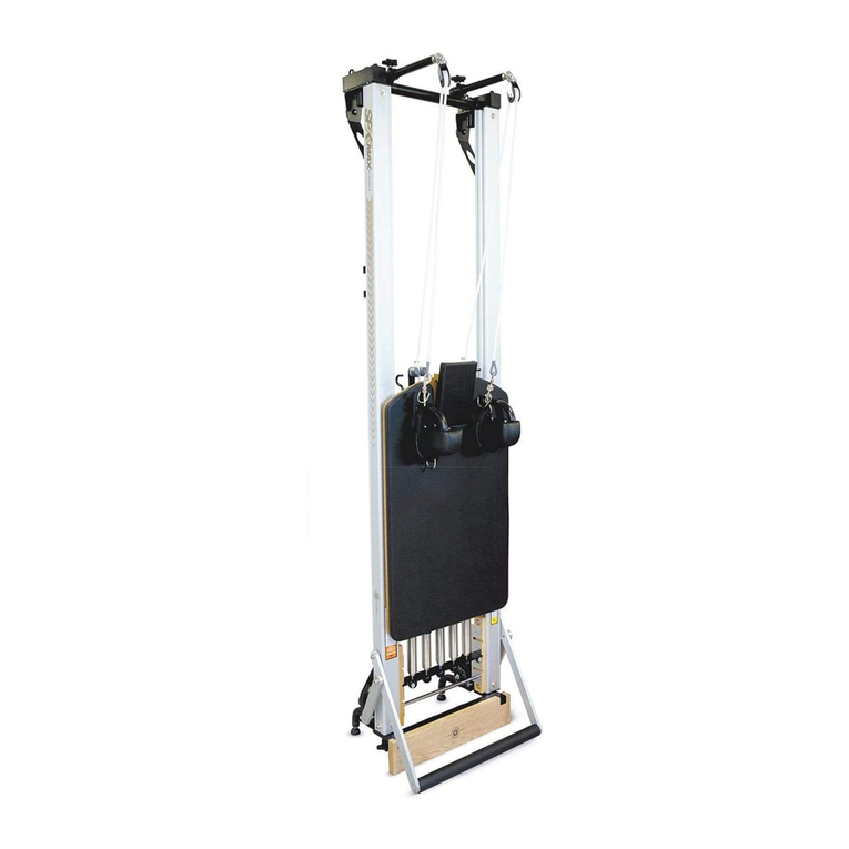 Merrithew SPX Max Reformer with Vertical Stand Owner's manual supplement