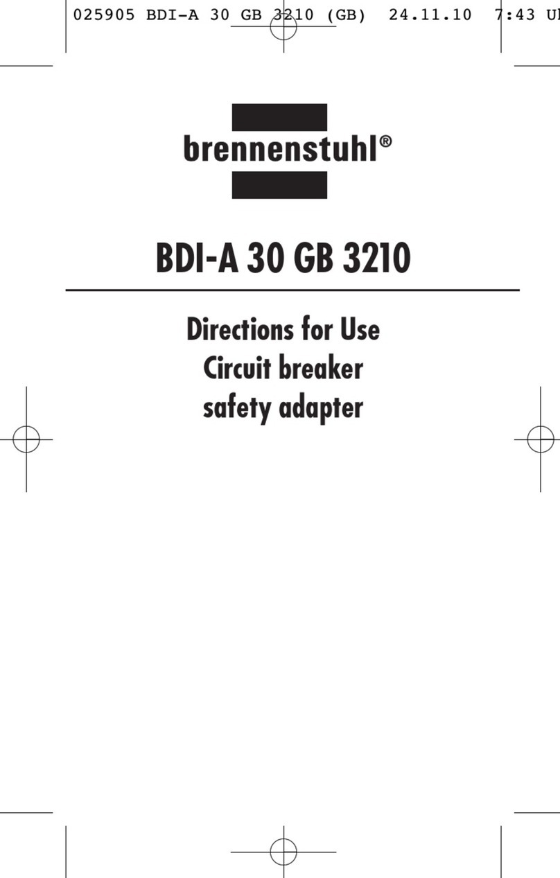 brennenstuhl BDI-A 30 GB 3210 Directions for use