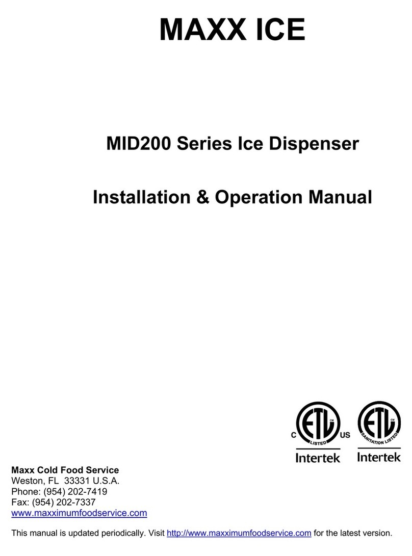 Maxx Cold MAXX ICE MID200 Series Installation & operation manual