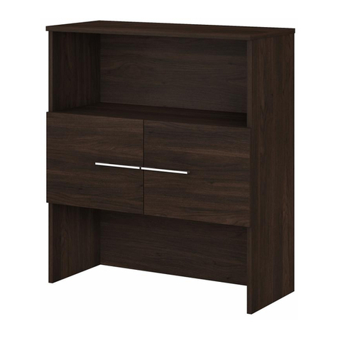 Bush Business Furniture Wide Hutch OFH136MH Assembly guide
