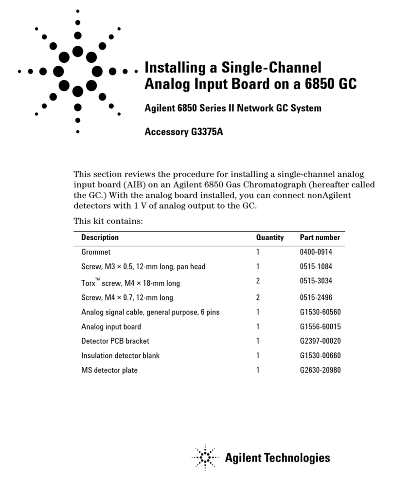 Agilent Technologies G3375A Installing