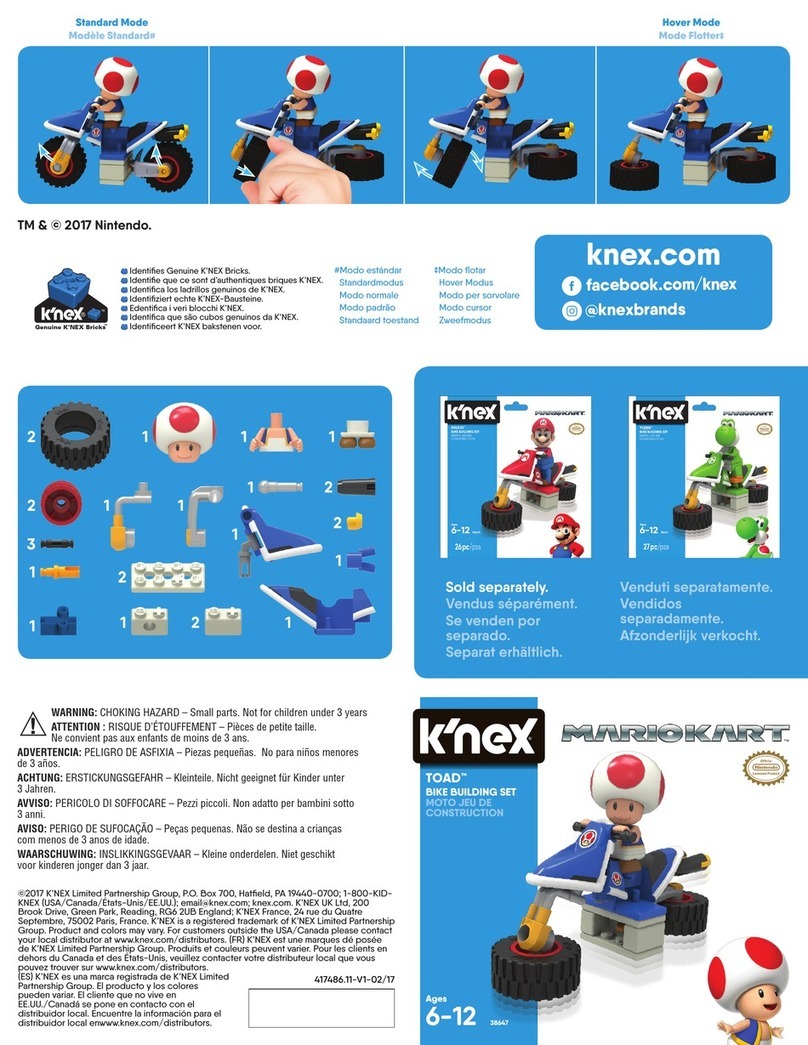 KNEX MARIOKART TOAD 38647 User manual KNEX MARIOKART TOAD 38647 User manual