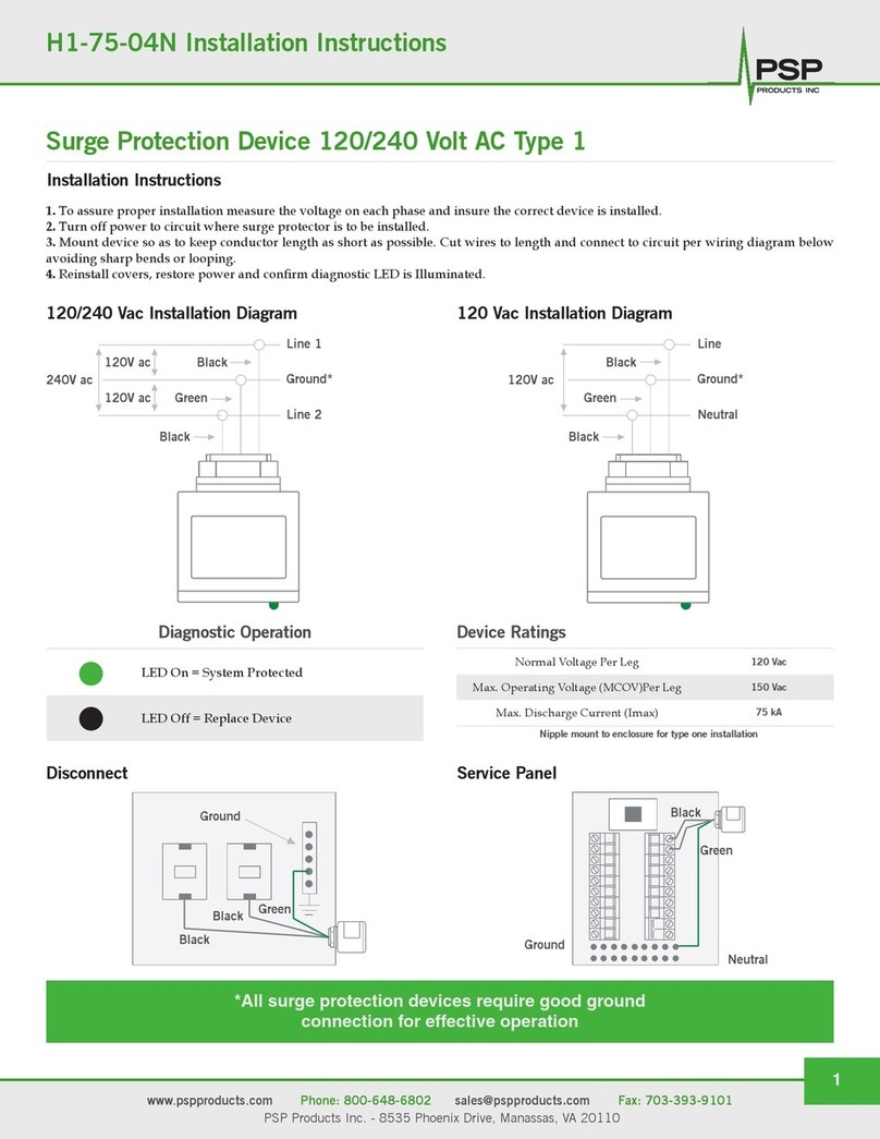 PSP H1-75-04N installation instructions