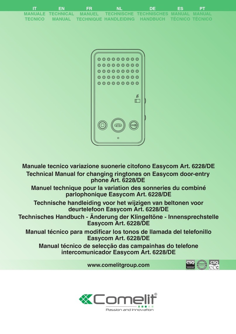 Comelit Easycom 6228/DE Technical manual