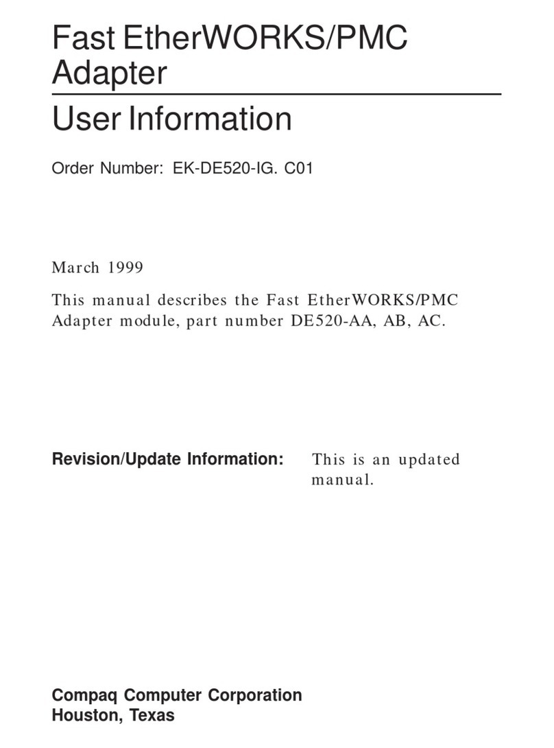 Compaq DE520-AA User information Compaq DE520-AA User information