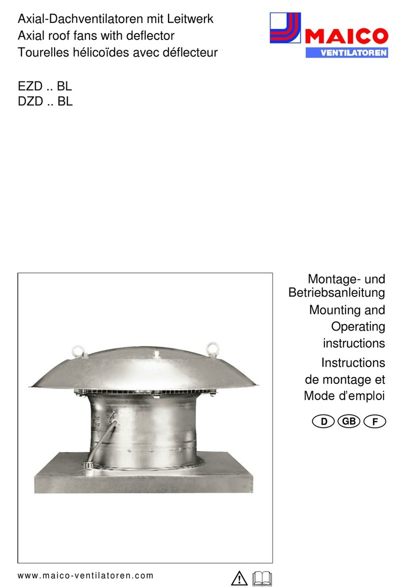 Maico EZD BL Series User manual
