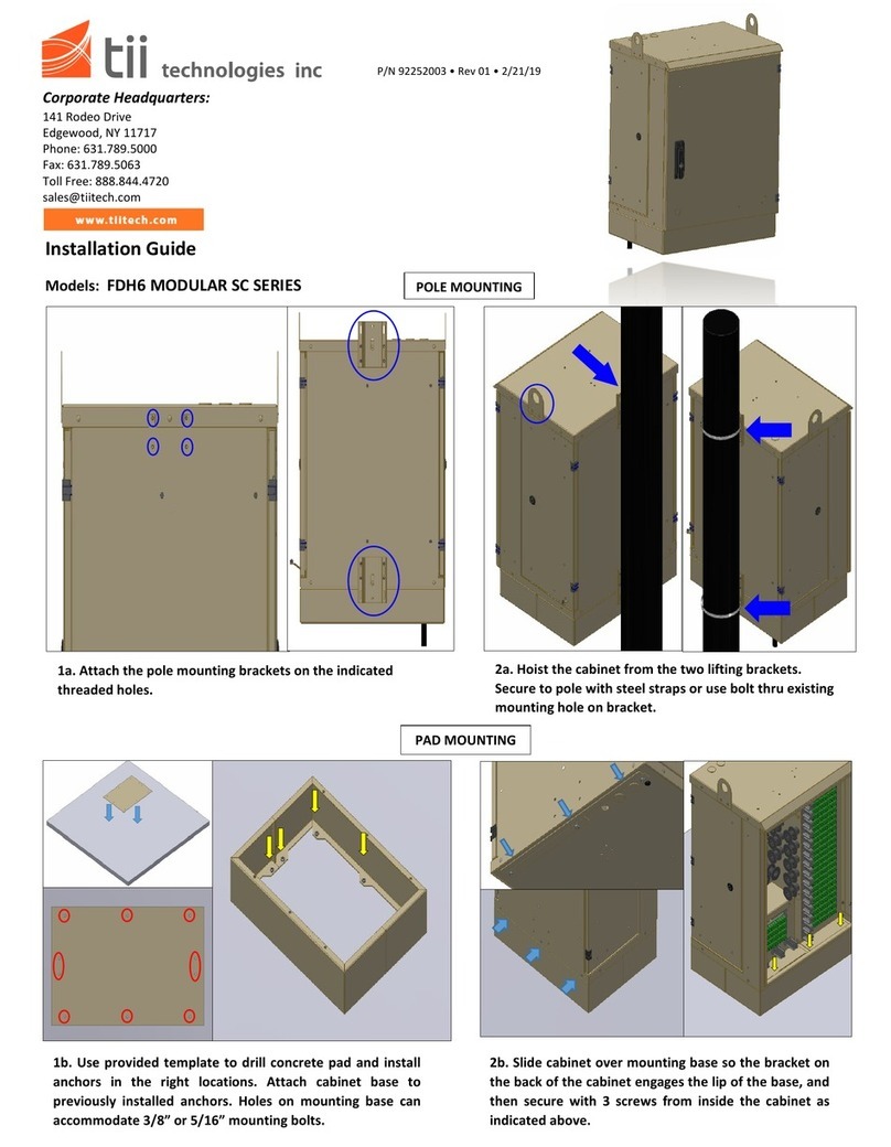 TII network technologies MODULAR SC Series installation guide