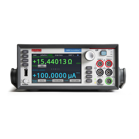 Tektronix Keithley SourceMeter 2450 User manual