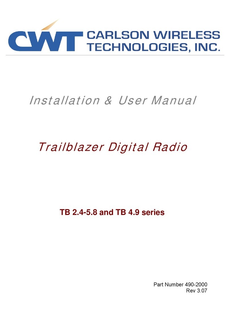 CWT Trailblazer TB 4.9 Series Installation & user manual