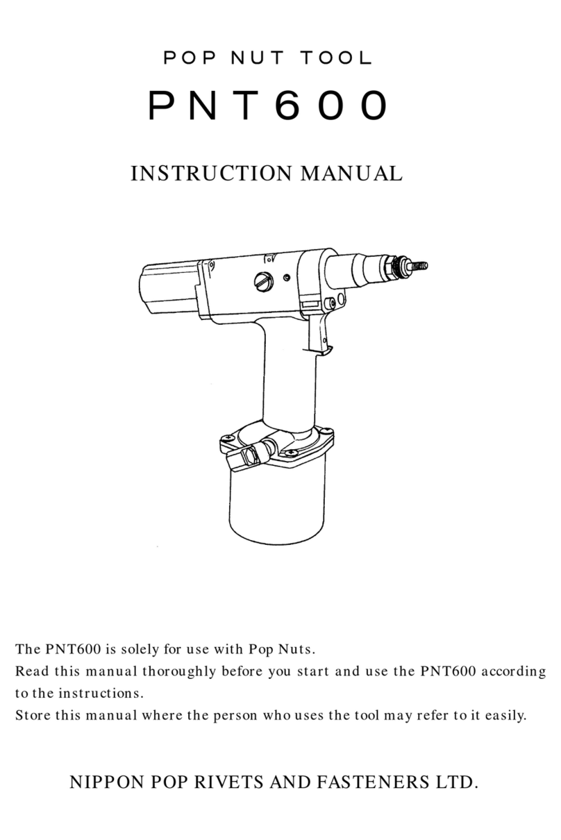 NIPPON POP RIVETS AND FASTENERS PNT600 instruction manual