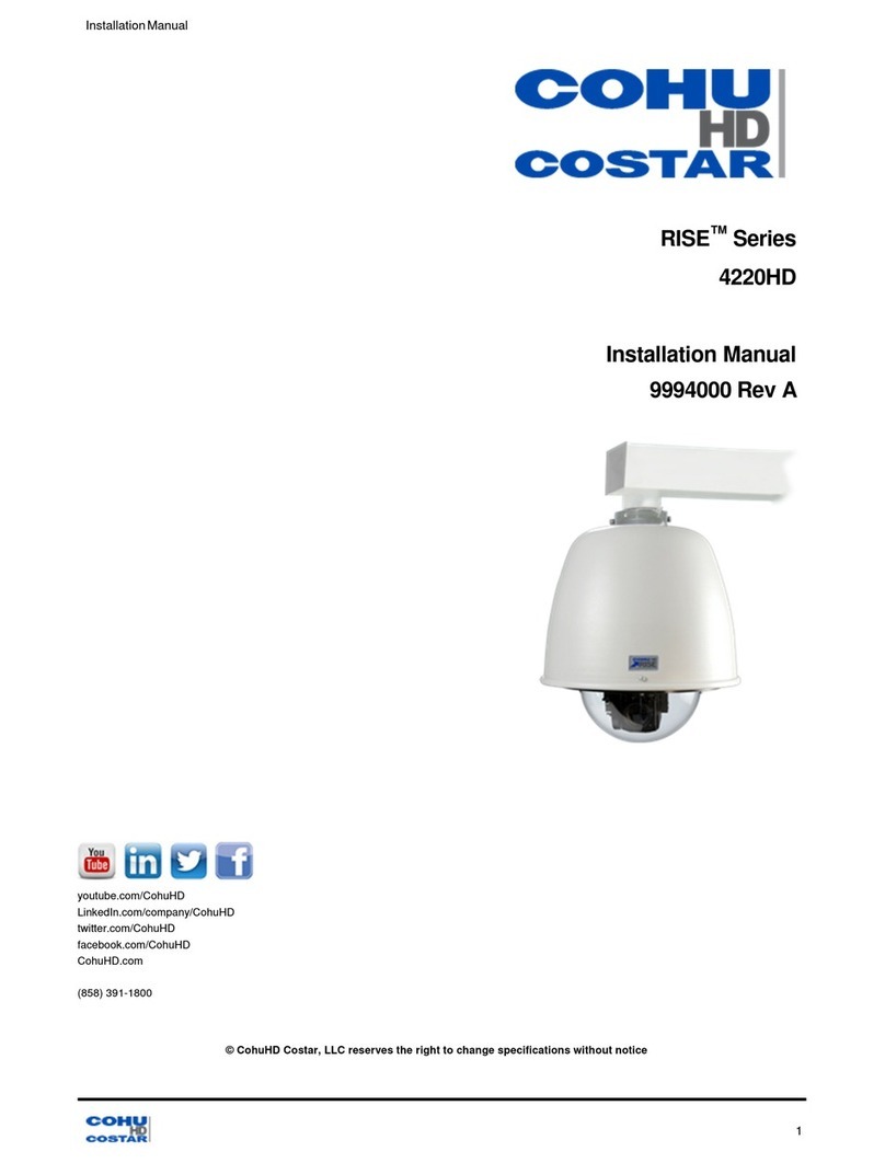 CohuHD Costar RISE Series installation manual