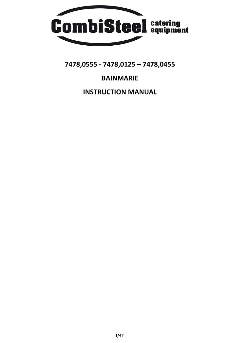 CombiSteel Bain-Mari 7478.0555 instruction manual