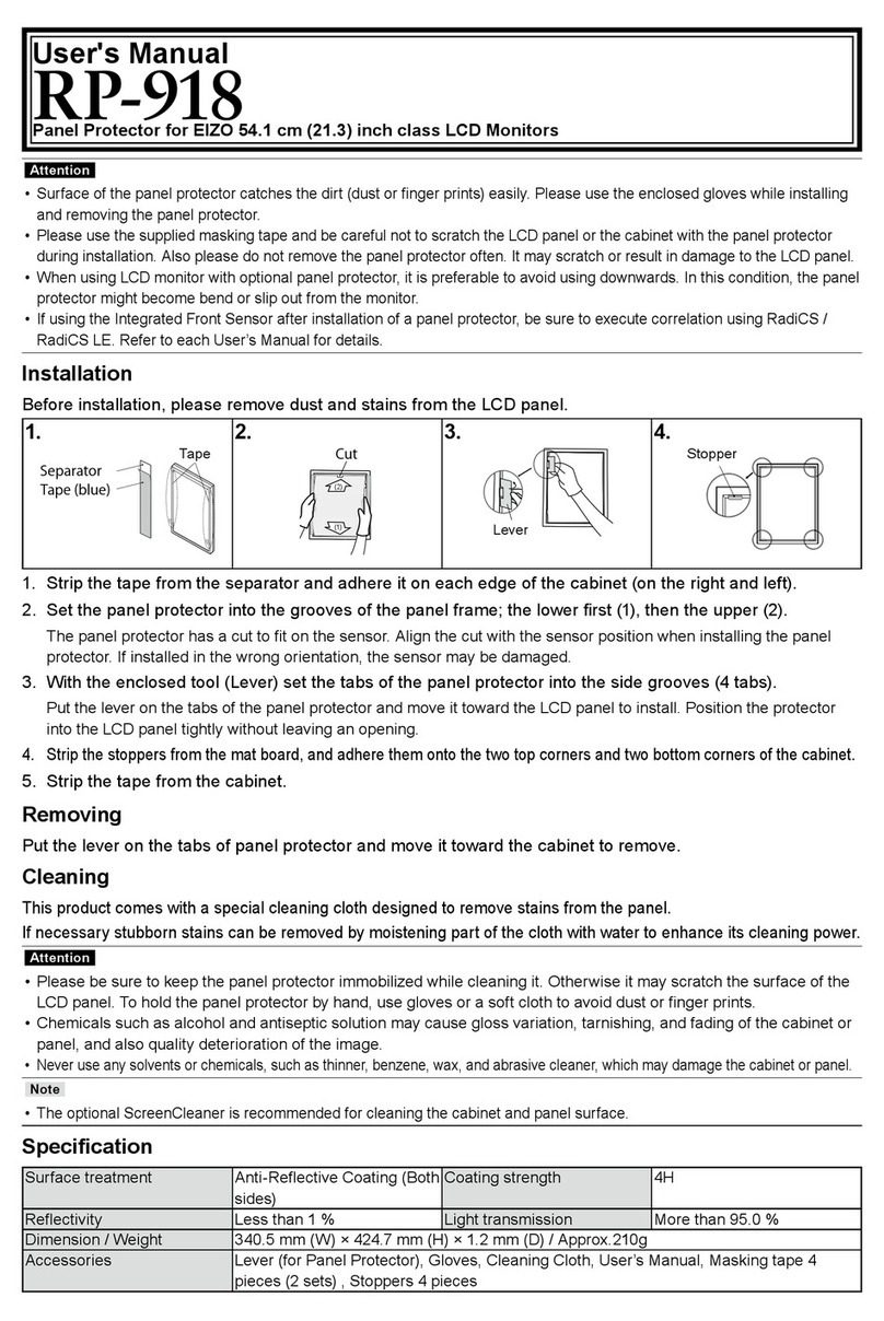 Eizo RP-918 User manual