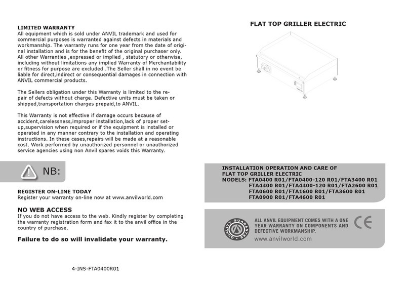 Anvil FTA0400 R01 Owner's manual Anvil FTA0400 R01 Owner's manual