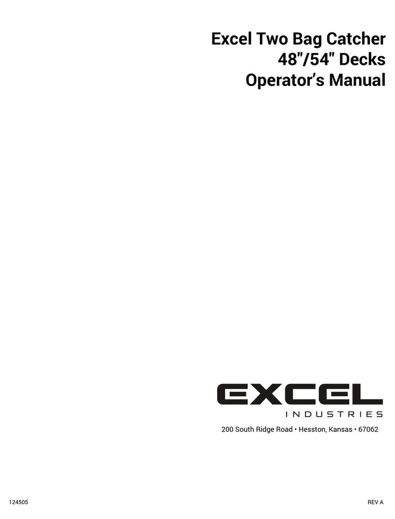 Excel Two Bag Catcher Operator's manual Excel Two Bag Catcher Operator's manual