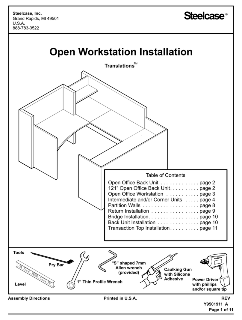 Steelcase Translations Open Workstation User manual Steelcase Translations Open Workstation User manual