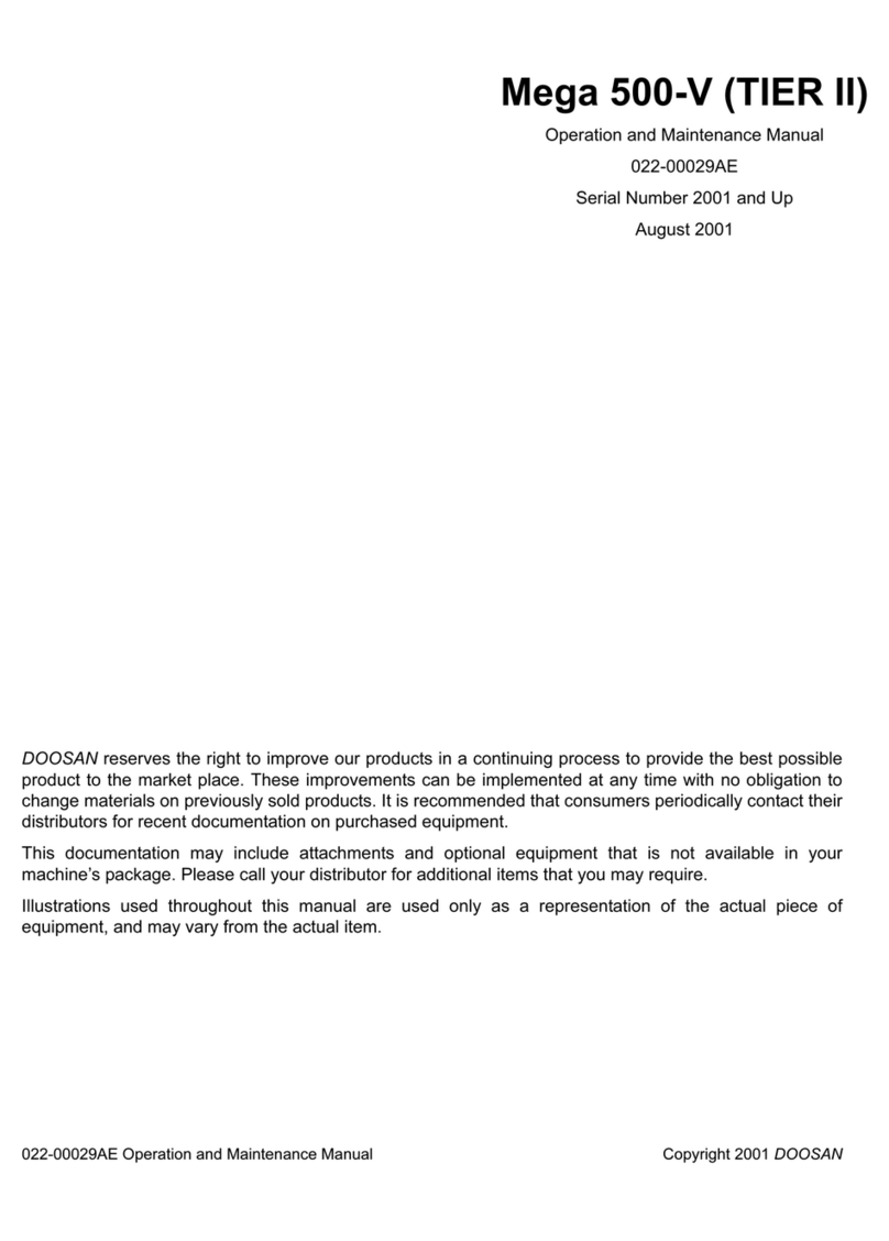 Doosan Mega 500-V User manual