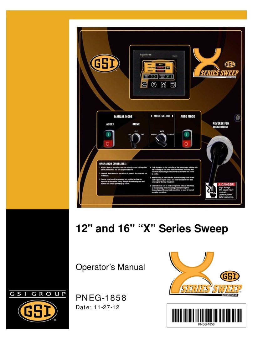 GSI Group X Series Sweep Operator's manual