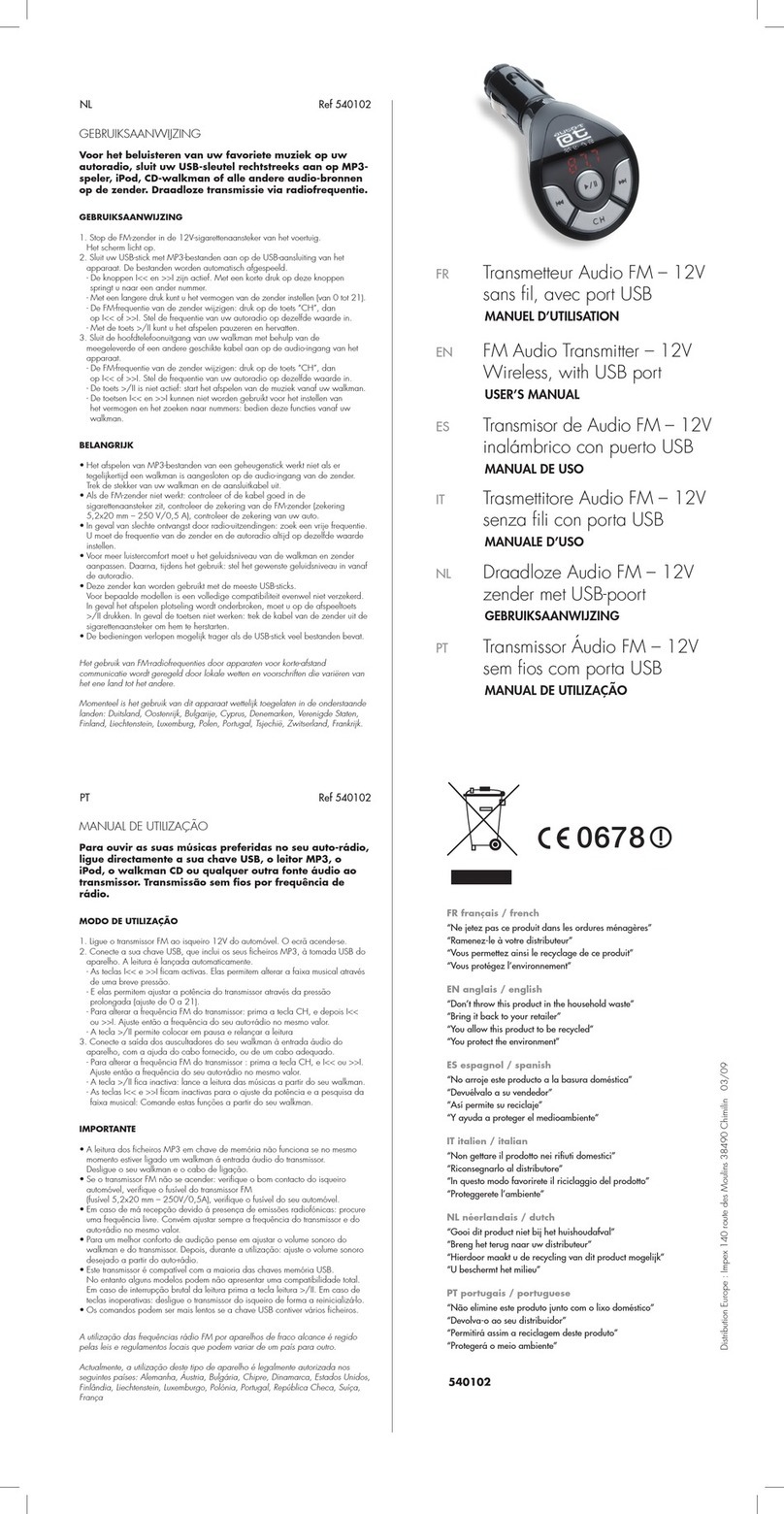 Auto-T 540102 user manual