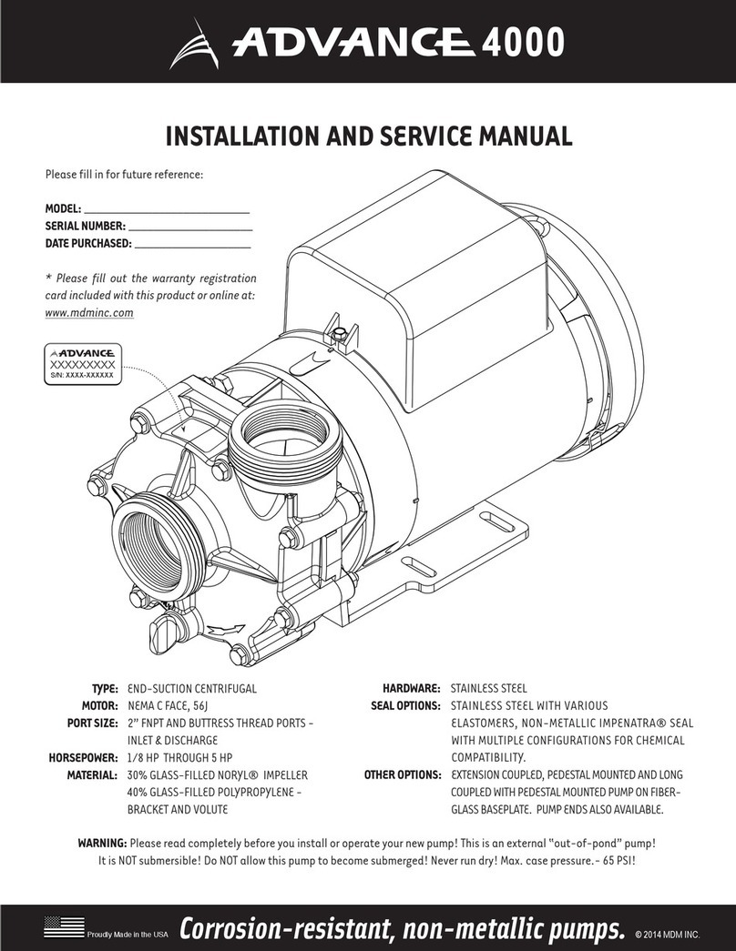 MDM Advance 4000 Installation and service manual MDM Advance 4000 Installation and service manual