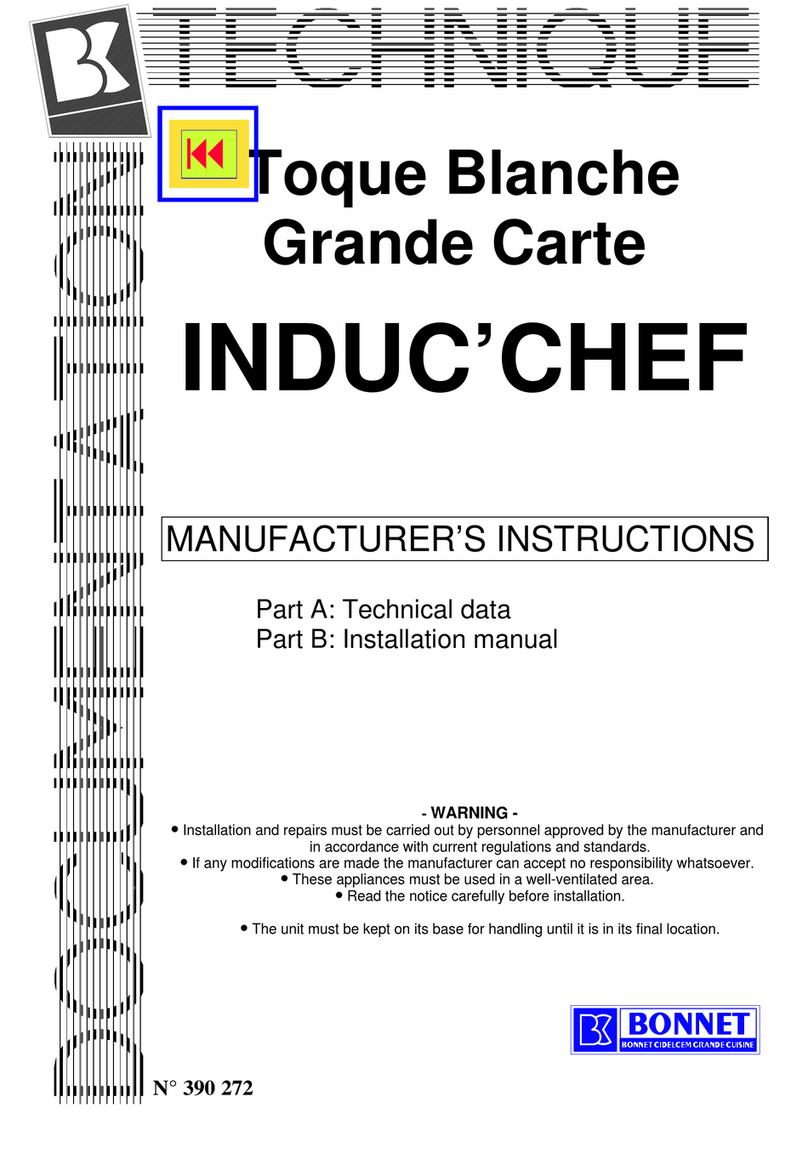Bonnet P072188 Manufacturer's Instructions