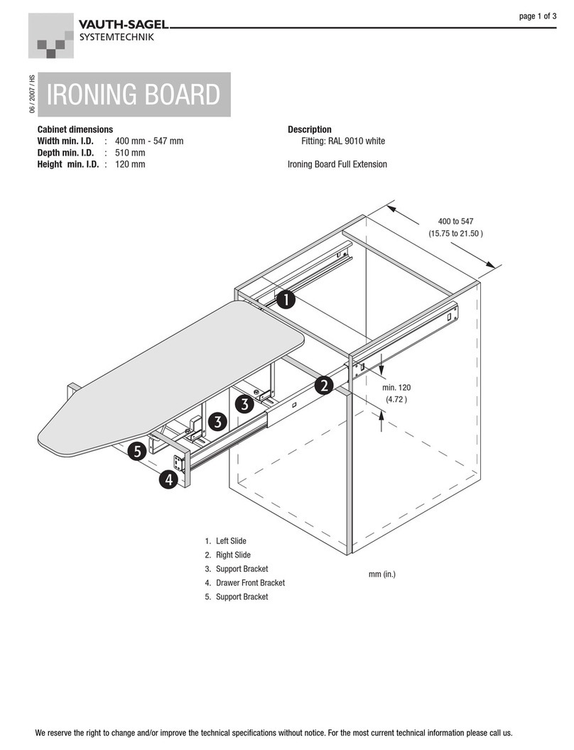Vauth-Sagel IRONING BOARD manual