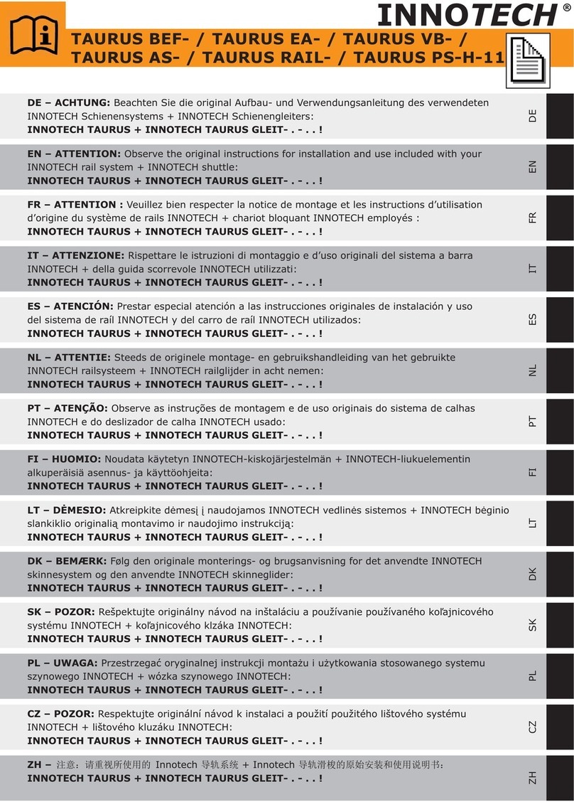 Innotech TAURUS BEF Series quick start guide
