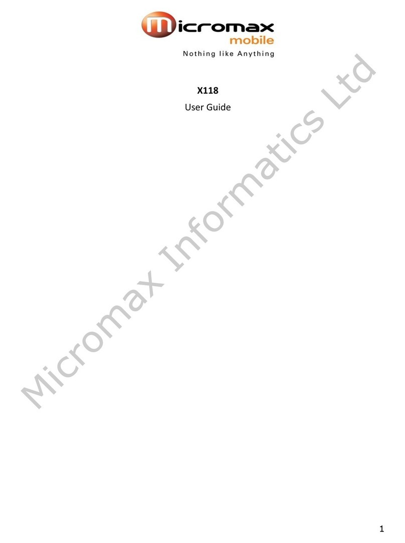 Micromax X118 User manual Micromax X118 User manual