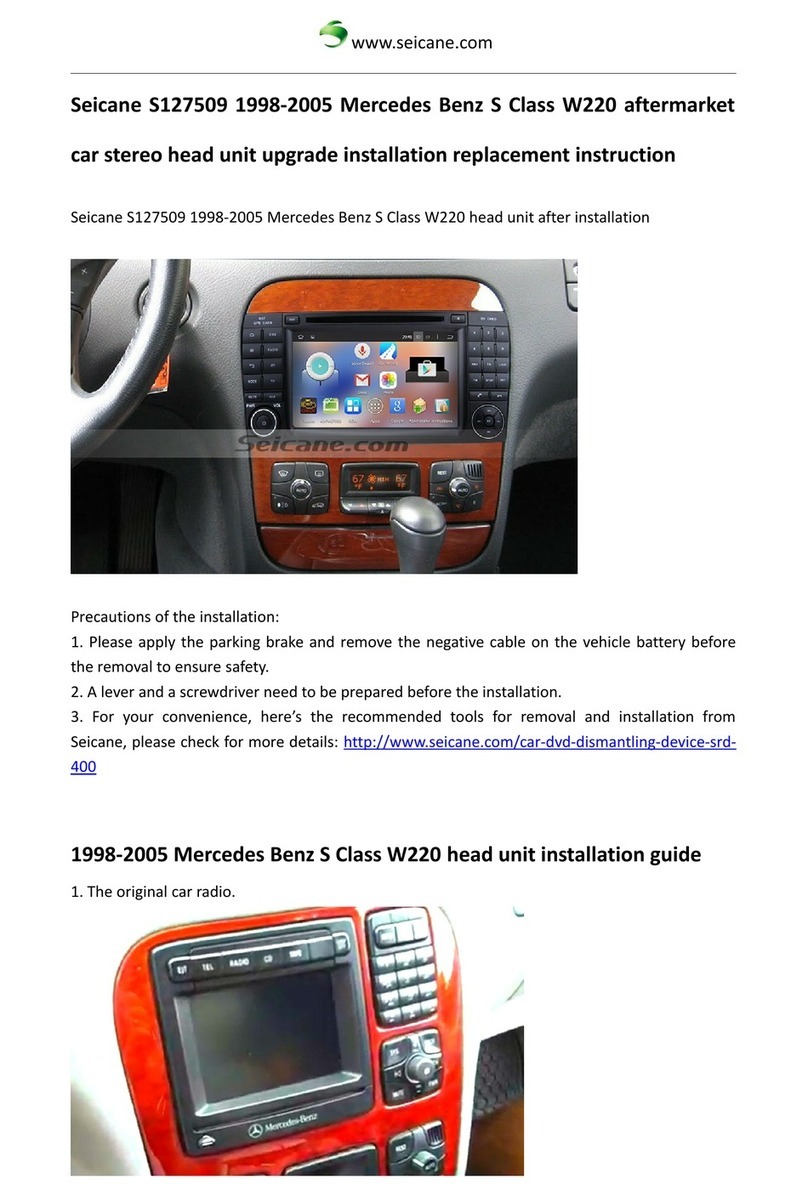 Seicane S127509 Upgrade installation replacement instruction Seicane S127509 Upgrade installation replacement instruction