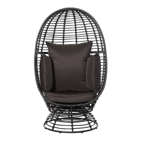 YOTRIO FOSTER SWIVEL WICKER CHAIR FRS50006B manual
