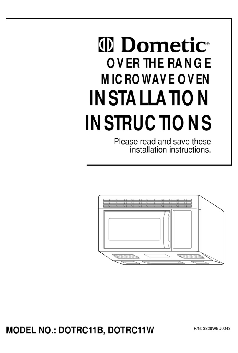 Dometic DOTRC11B installation instructions